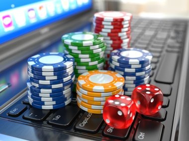 Dadu Online prediction interface on calon4d slot showing dice outcomes and prediction types